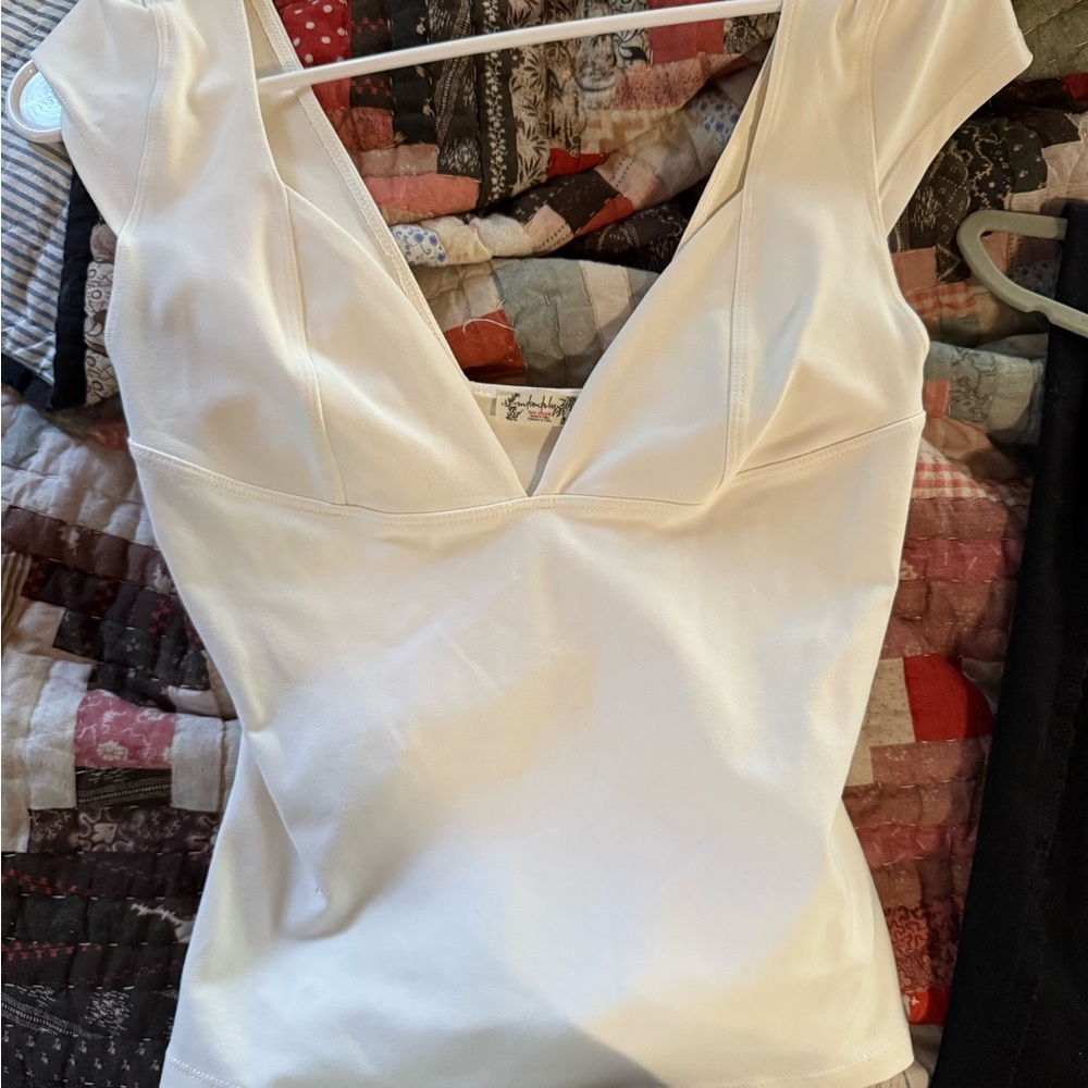 White Free People Top
